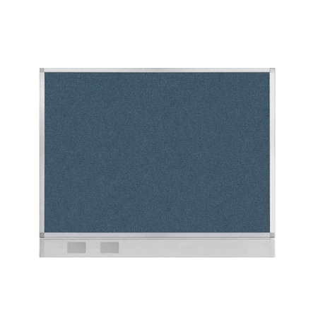Versare Hush Panel Configurable Cubicle Partition 5' x 4' Caribbean Fabric W/ Cable Channel 1812539